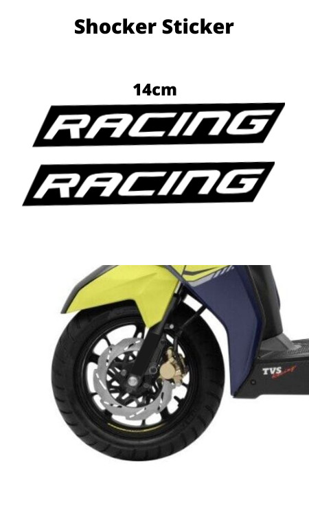 Racing Logo Shocker Sticker | Bike Shocker Sticker